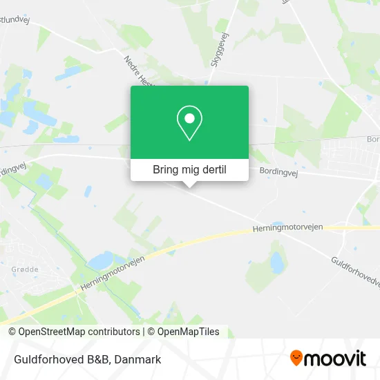 Guldforhoved B&B kort