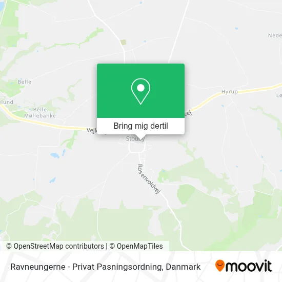 Ravneungerne - Privat Pasningsordning kort