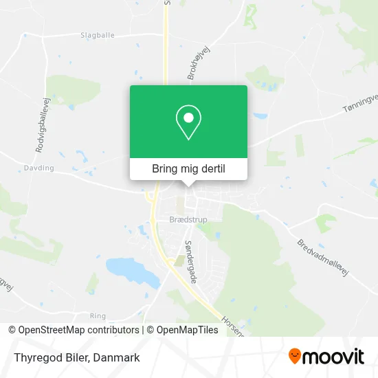 Thyregod Biler kort