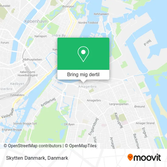 Skytten Danmark kort