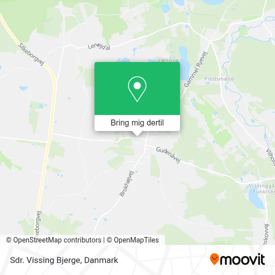 Sdr. Vissing Bjerge kort