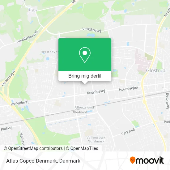 Atlas Copco Denmark kort