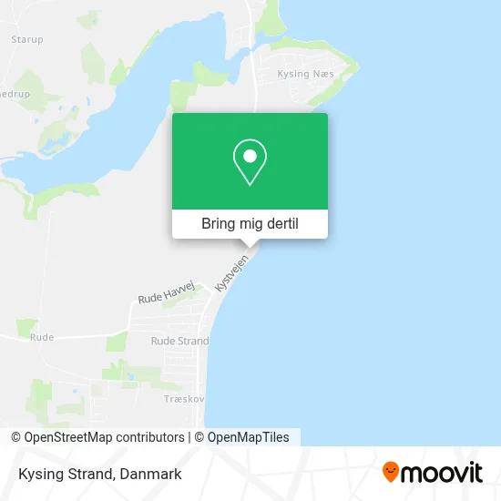 Kysing Strand kort