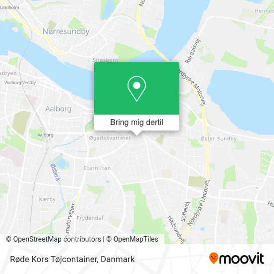Røde Kors Tøjcontainer kort