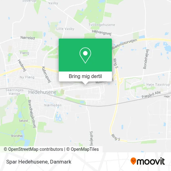 Spar Hedehusene kort