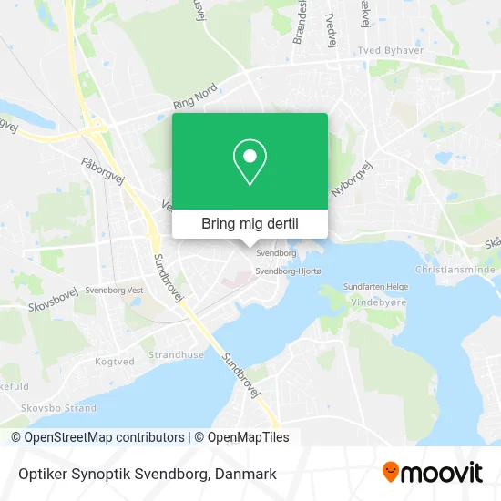 Optiker Synoptik Svendborg kort