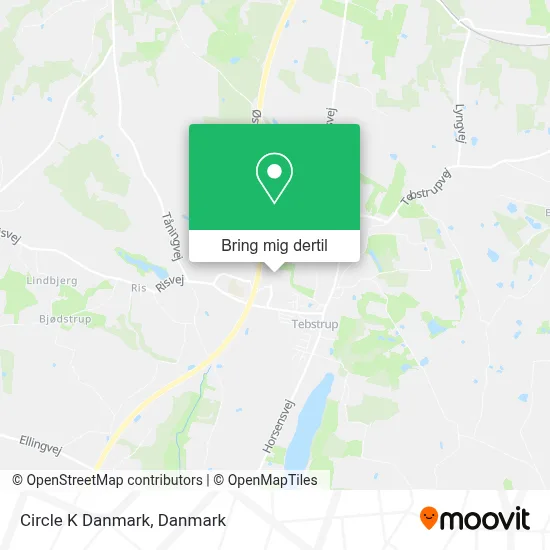 Circle K Danmark kort