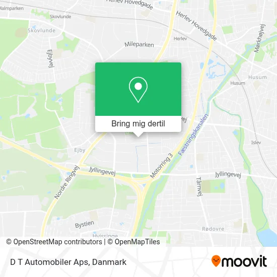 D T Automobiler Aps kort