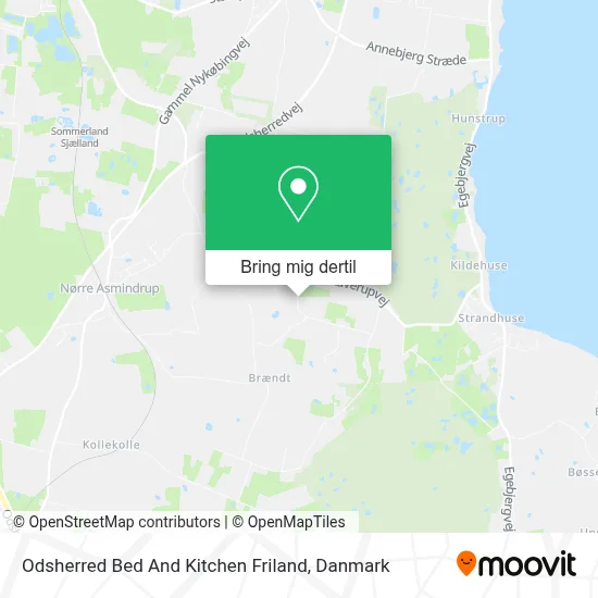 Odsherred Bed And Kitchen Friland kort