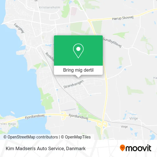 Kim Madsen's Auto Service kort