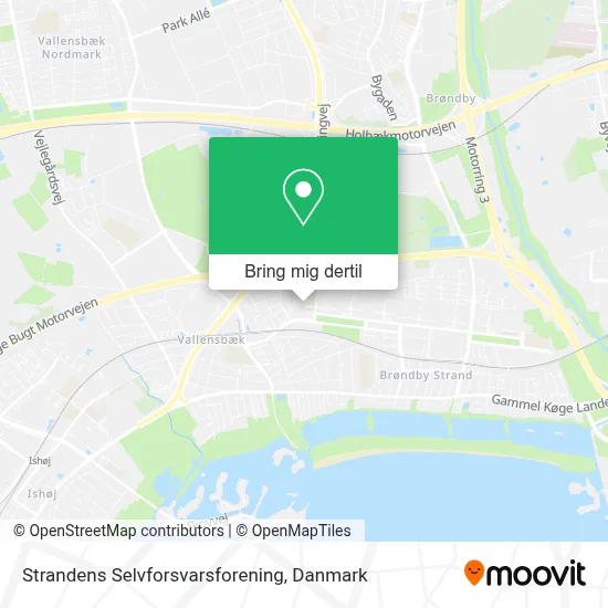 Strandens Selvforsvarsforening kort