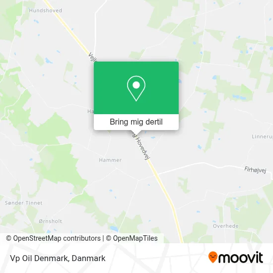 Vp Oil Denmark kort