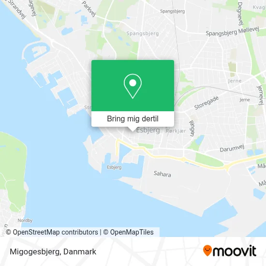 Migogesbjerg kort