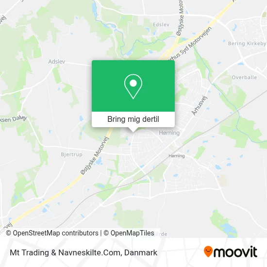 Mt Trading & Navneskilte.Com kort