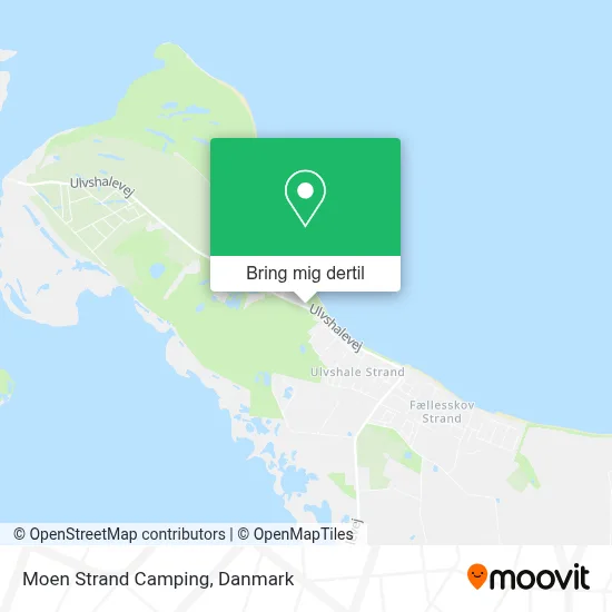 Moen Strand Camping kort