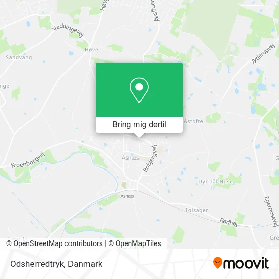 Odsherredtryk kort