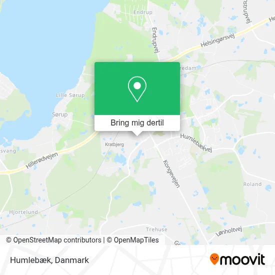 Humlebæk kort