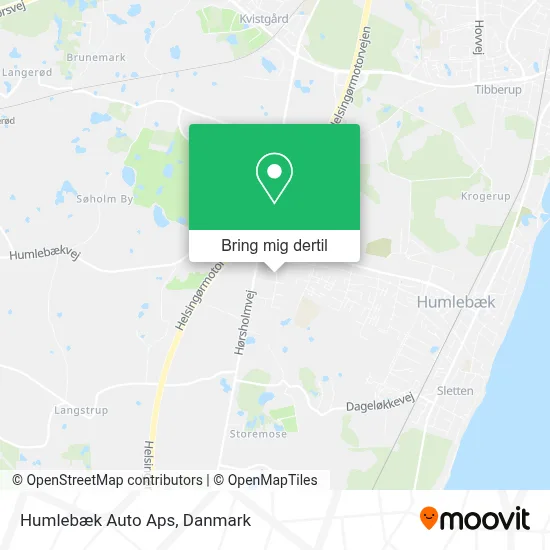 Humlebæk Auto Aps kort
