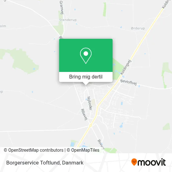 Borgerservice Toftlund kort