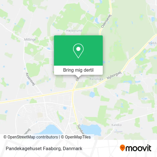 Pandekagehuset Faaborg kort