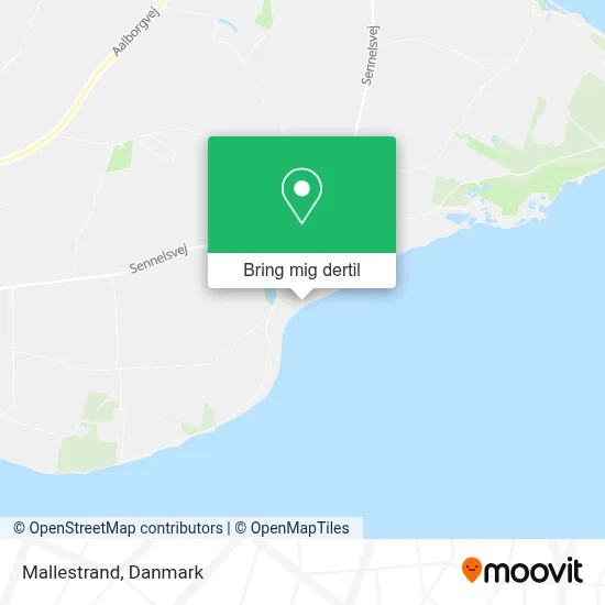 Mallestrand kort