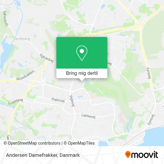 Andersen Damefrakker kort