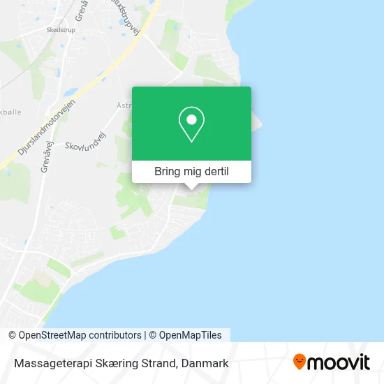 Massageterapi Skæring Strand kort