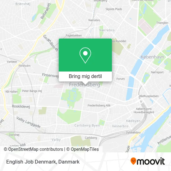 English Job Denmark kort