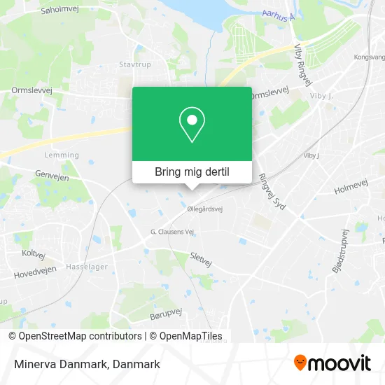 Minerva Danmark kort