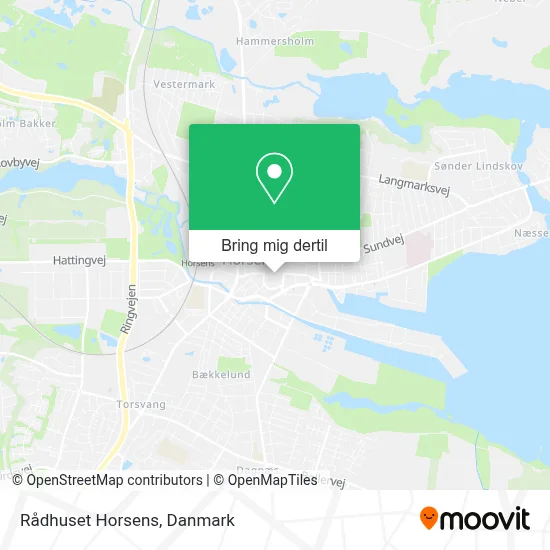 Rådhuset Horsens kort