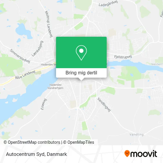 Autocentrum Syd kort