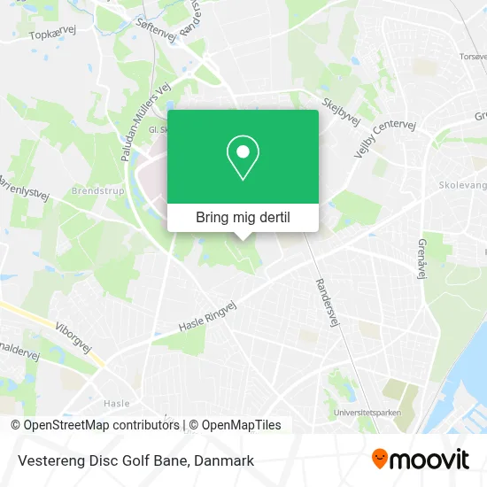 Vestereng Disc Golf Bane kort