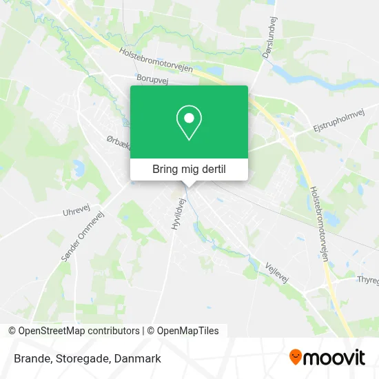 Brande, Storegade kort