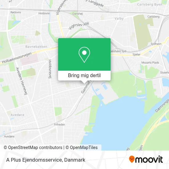 A Plus Ejendomsservice kort