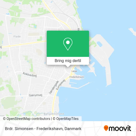 Brdr. Simonsen - Frederikshavn kort