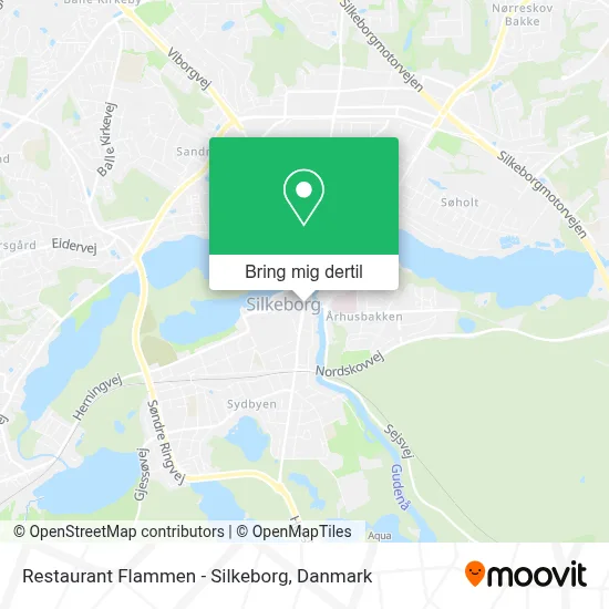 Restaurant Flammen - Silkeborg kort