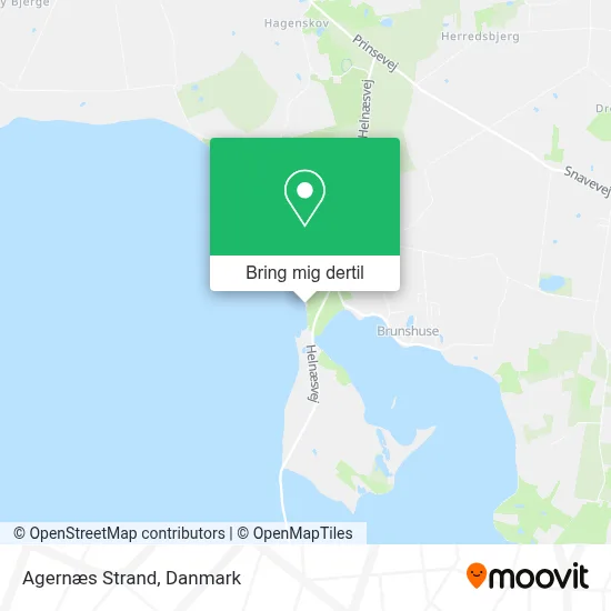 Agernæs Strand kort