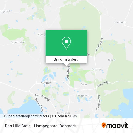 Den Lille Stald - Hampegaard kort