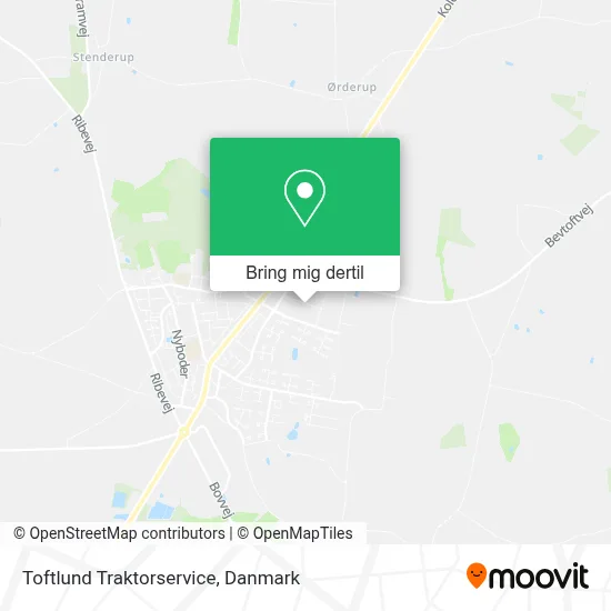 Toftlund Traktorservice kort