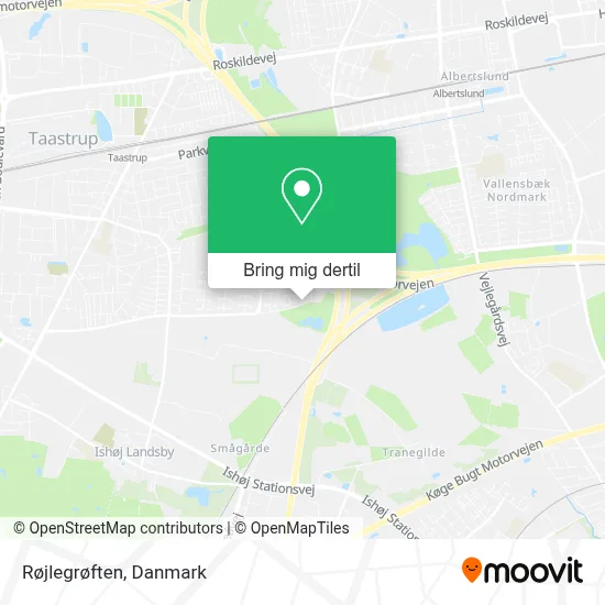 Røjlegrøften kort