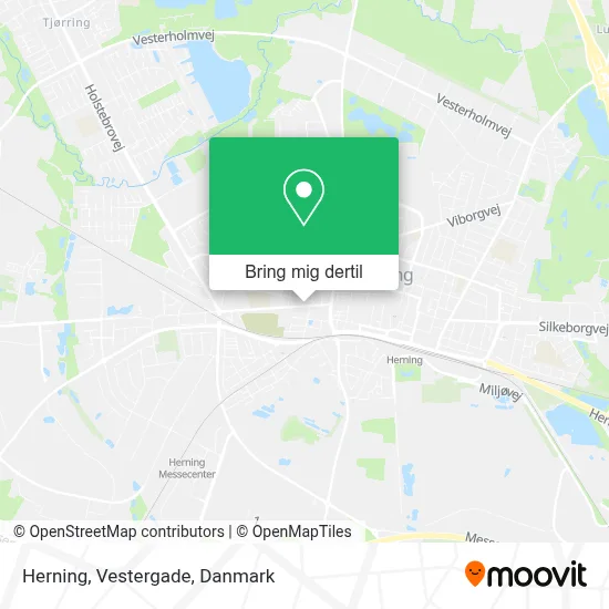 Herning, Vestergade kort