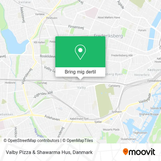 Valby Pizza & Shawarma Hus kort