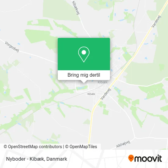 Nyboder - Kibæk kort