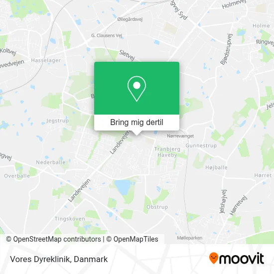 Vores Dyreklinik kort