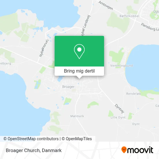 Broager Church kort