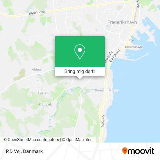 P.D Vej kort