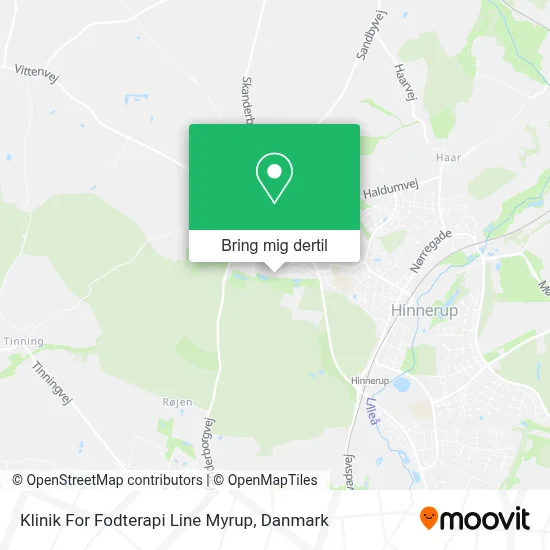 Klinik For Fodterapi Line Myrup kort