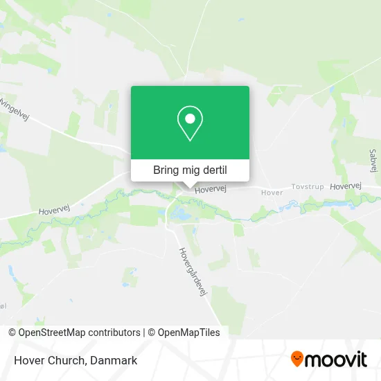 Hover Church kort