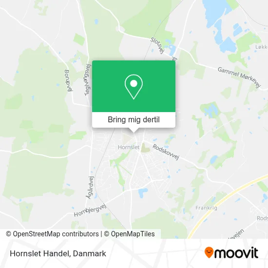 Hornslet Handel kort