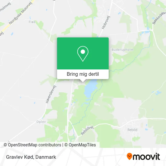 Gravlev Kød kort